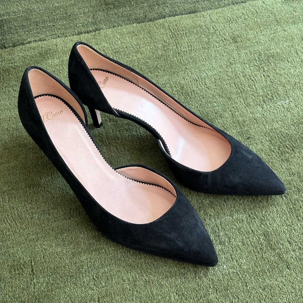 Black Velvet J. Crew Heels